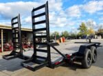 7' x 18' I-Beam Equipment Trailer (2) 7K Axles Stand-Up Ramps 14K GVWR