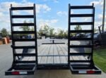 7' x 18' I-Beam Equipment Trailer (2) 7K Axles Stand-Up Ramps 14K GVWR