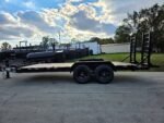 7' x 18' I-Beam Equipment Trailer (2) 7K Axles Stand-Up Ramps 14K GVWR
