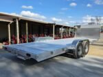7' x 22' All Aluminum Flatbed Car hauler W/ Deflector & Ramps (2)5,200lb axles 10K GVWR