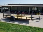 7x14 Dovetail Utility Trailer 3,500lb Axle