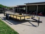 7x14 Dovetail Utility Trailer 3,500lb Axle