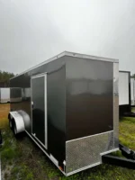 7x16 Xtreme Cargo Charcoal Enclosed Cargo Trailer for Sale