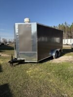 7x16TA Xtreme Cargo Charcoal Enclosed Cargo Trailer for Sale