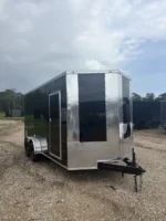7x16TA2 Collins Custom Cargo Enclosed Cargo Trailer Black