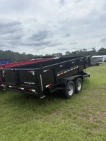 7x16TA2 Panther Cargo Dump Trailer Black