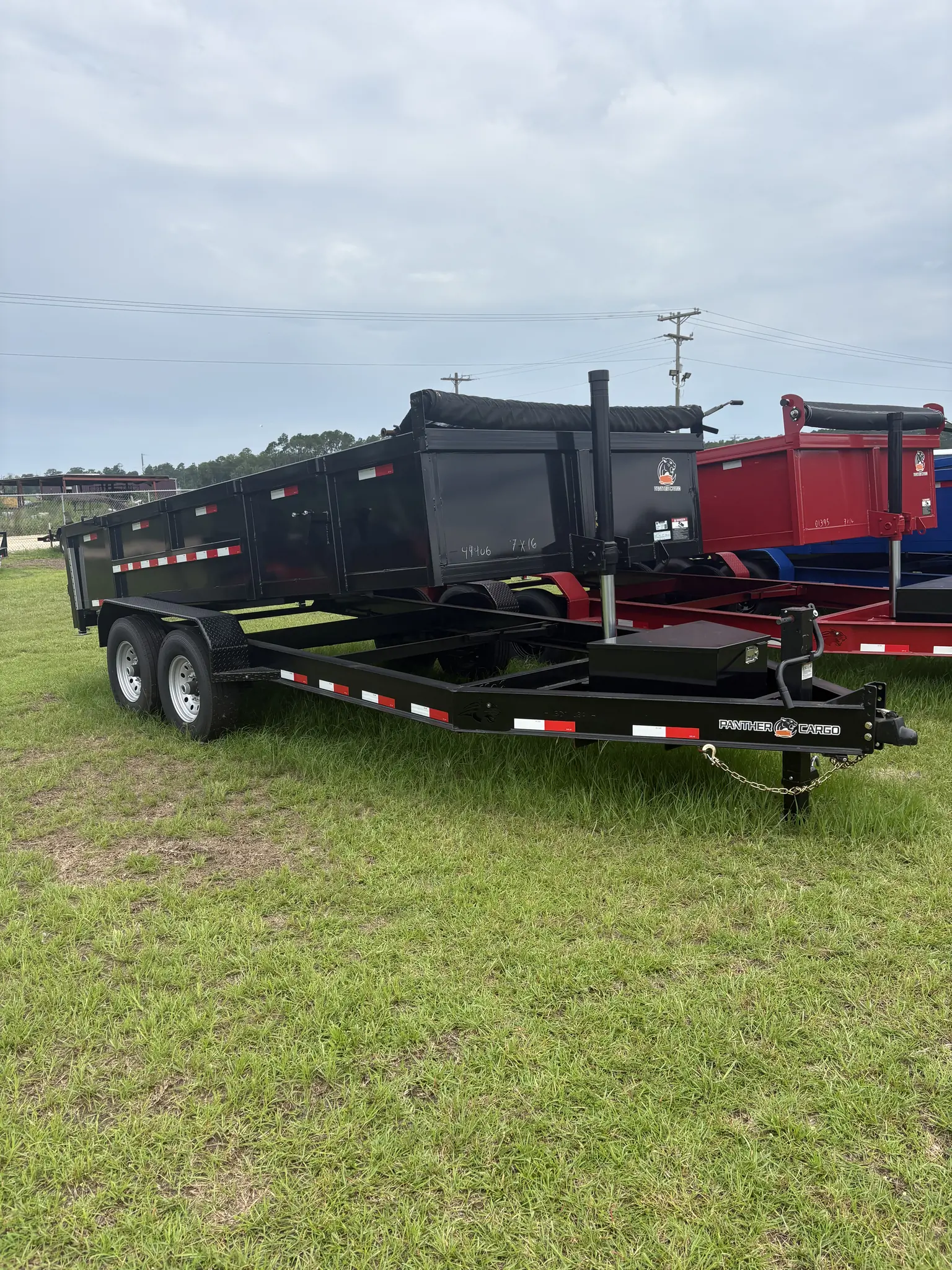7x16TA2 Panther Cargo Dump Trailer Black 7x16TA2 Panther Cargo Dump Trailer Black