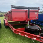 7x16TA2 Panther Cargo Dump Trailer Red
