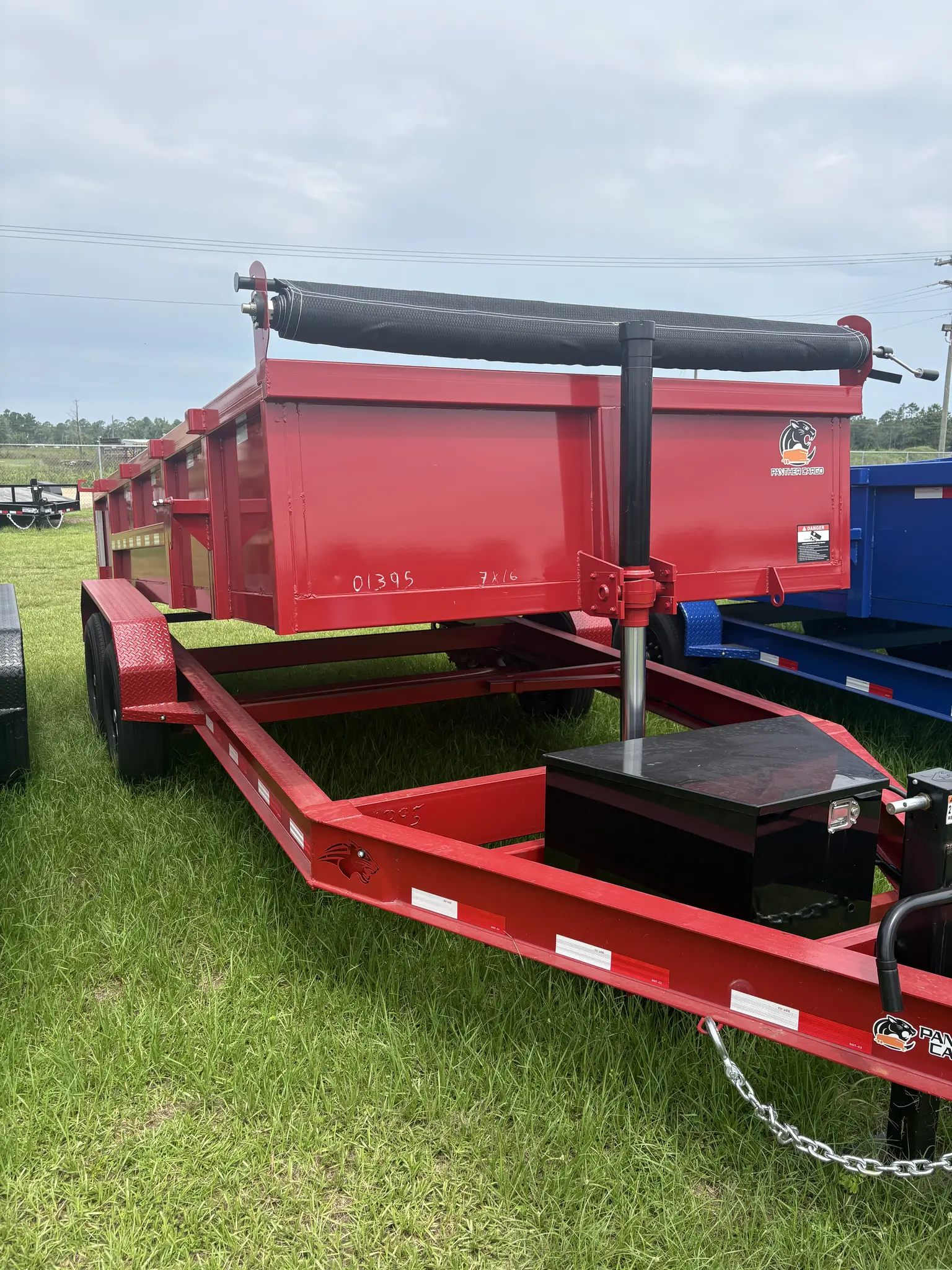 7x16TA2 Panther Cargo Dump Trailer Red 7x16TA2 Panther Cargo Dump Trailer Red