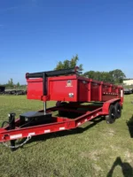 7x16TA2 Titan Pro Series Dump Trailer Red