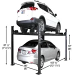 Atlas Apex 8, 8,000 lb 4 Post Vehicle Storage Lift - ALI Certified
