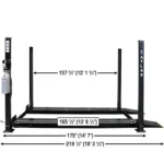 Atlas Apex 8, 8,000 lb 4 Post Vehicle Storage Lift - ALI Certified