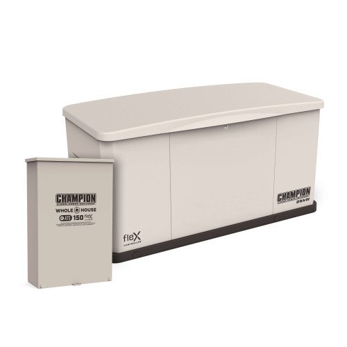Champion 201613 26kW fleX Generator with 150A SE Transfer Switch
