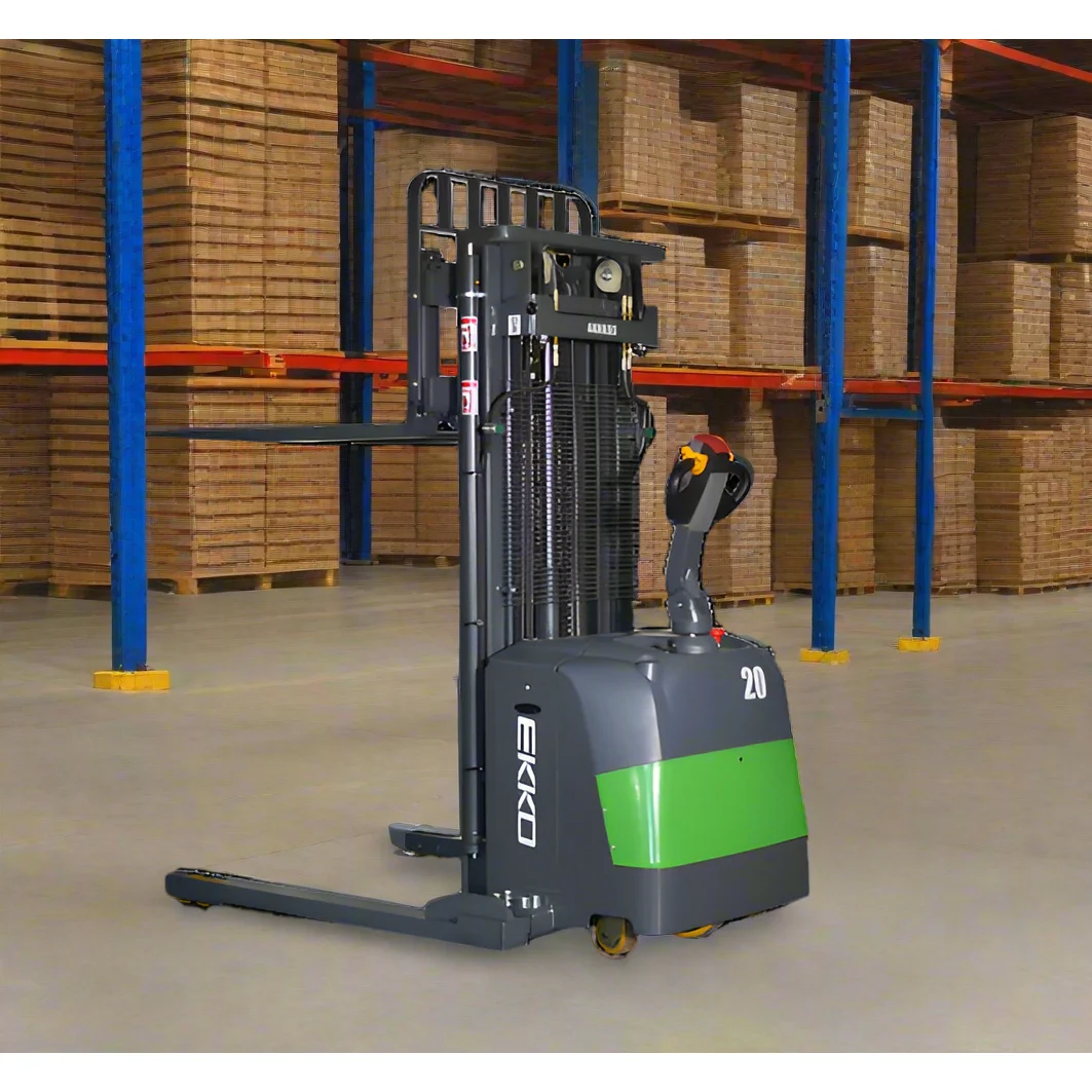 Electric Straddle Stacker | 4400 lb. Cap.| EKKO EB20CS-177LI Electric Straddle Stacker | 4400 lb. Cap.| EKKO EB20CS-177LI