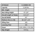 iDEAL Elec-Hydra UTV Lift w/Integrated Motor & Retractable Ramp