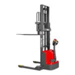 MechMaxx 3300lbs Electric Straddle Stacker, 98" Lift, Adjustable Legs & Forks, F33-98SLA