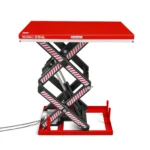 MechMaxx 4400 lb Capacity Stationary Electric Hydraulic Double Scissor Lift Table - 63" x 39.4" Platform, 70.1" Lift Height, UL Certified Motor, ELTD44L
