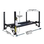 Tuxedo FP8K-DX 8,000 lb Deluxe Storage Lift - Poly casters, drip trays, jack...