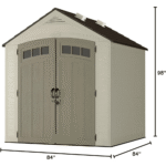 Vista 7 ft. W x 7 ft. D Plastic Shed