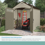 Vista 7 ft. W x 7 ft. D Plastic Shed